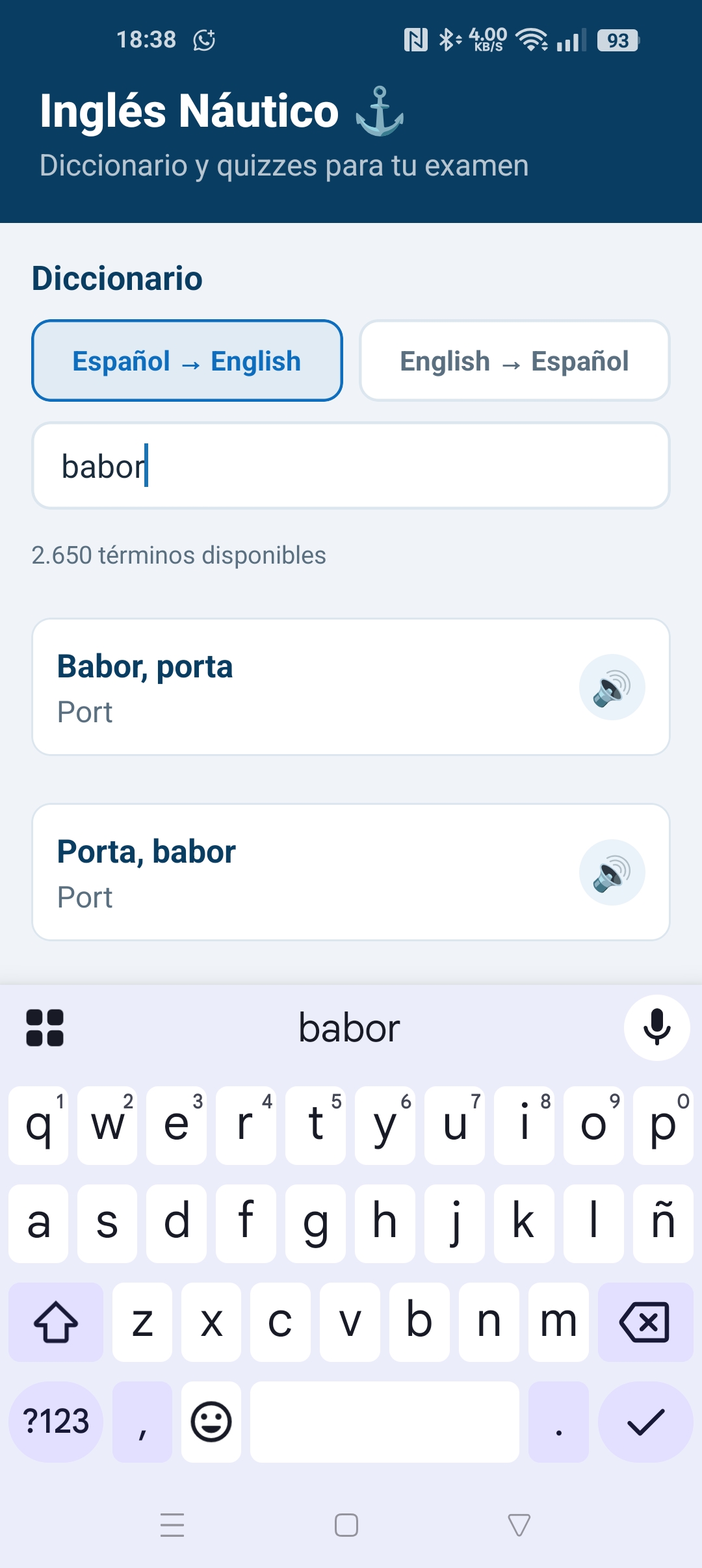Diccionario náutico