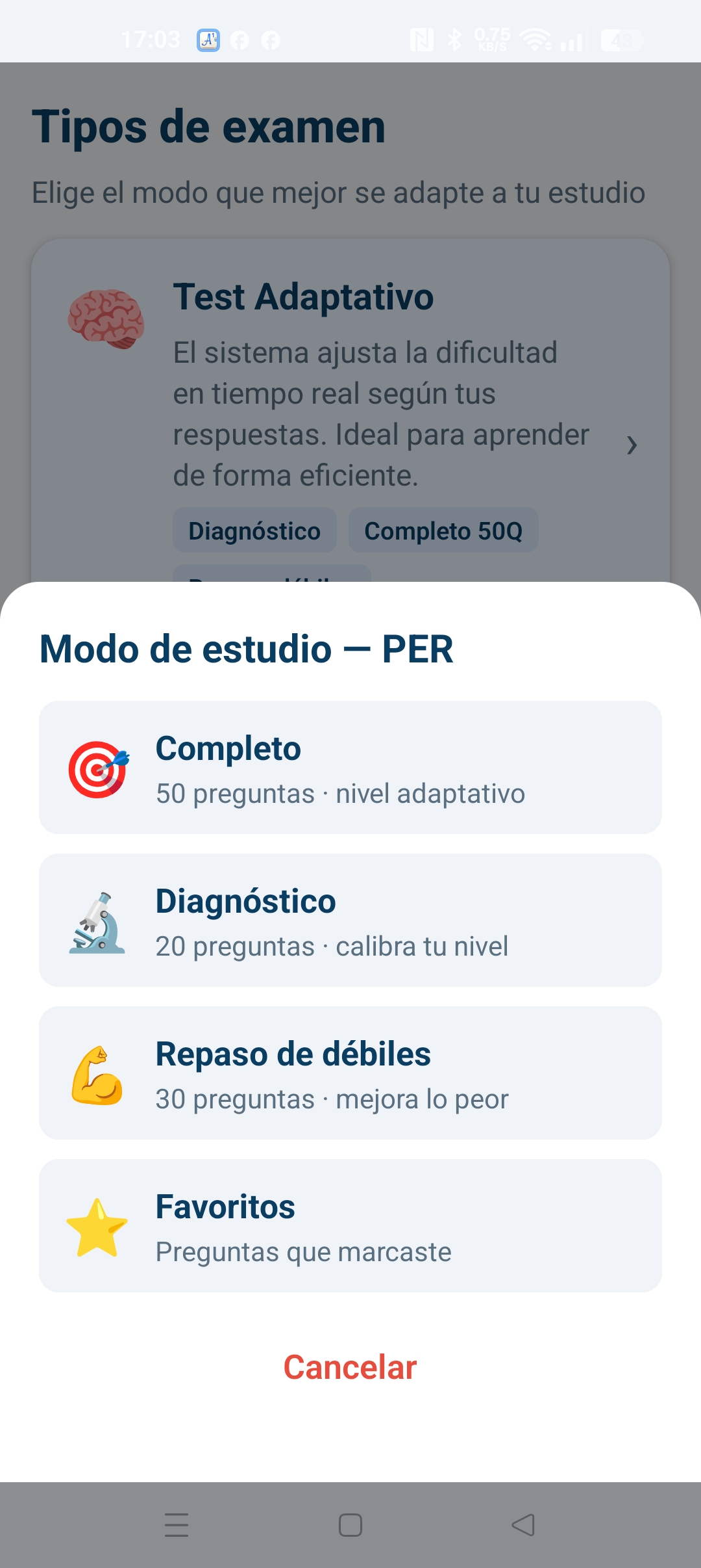 Modos de estudio
