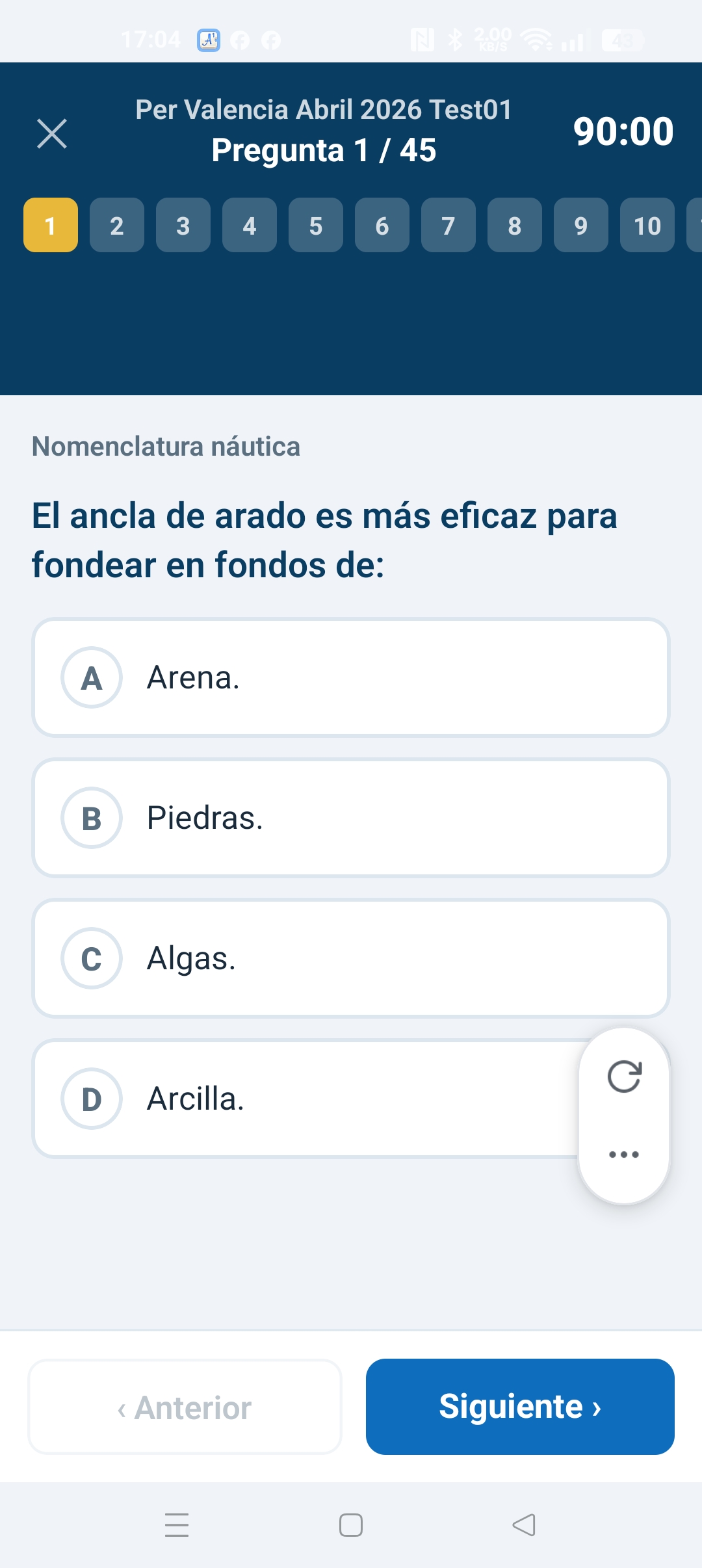 Examen oficial