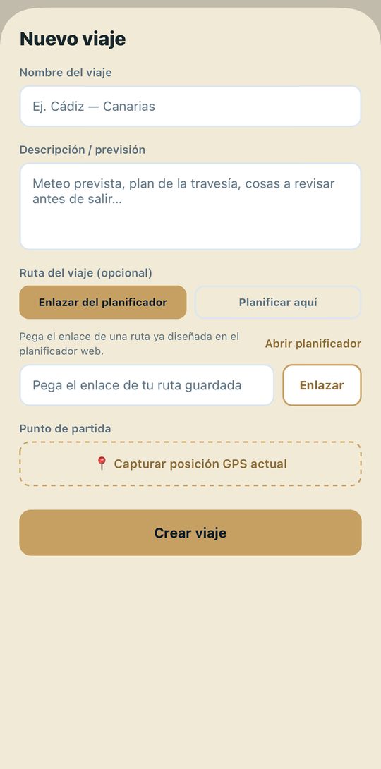 Nuevo viaje enlazado con el planificador
