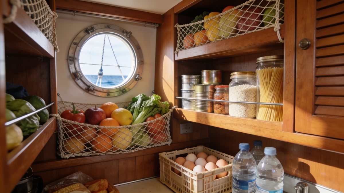 Provisiones para la vuelta al mundo: cómo llenar la despensa de un velero sin quedarte corto (ni sin sitio para dormir)