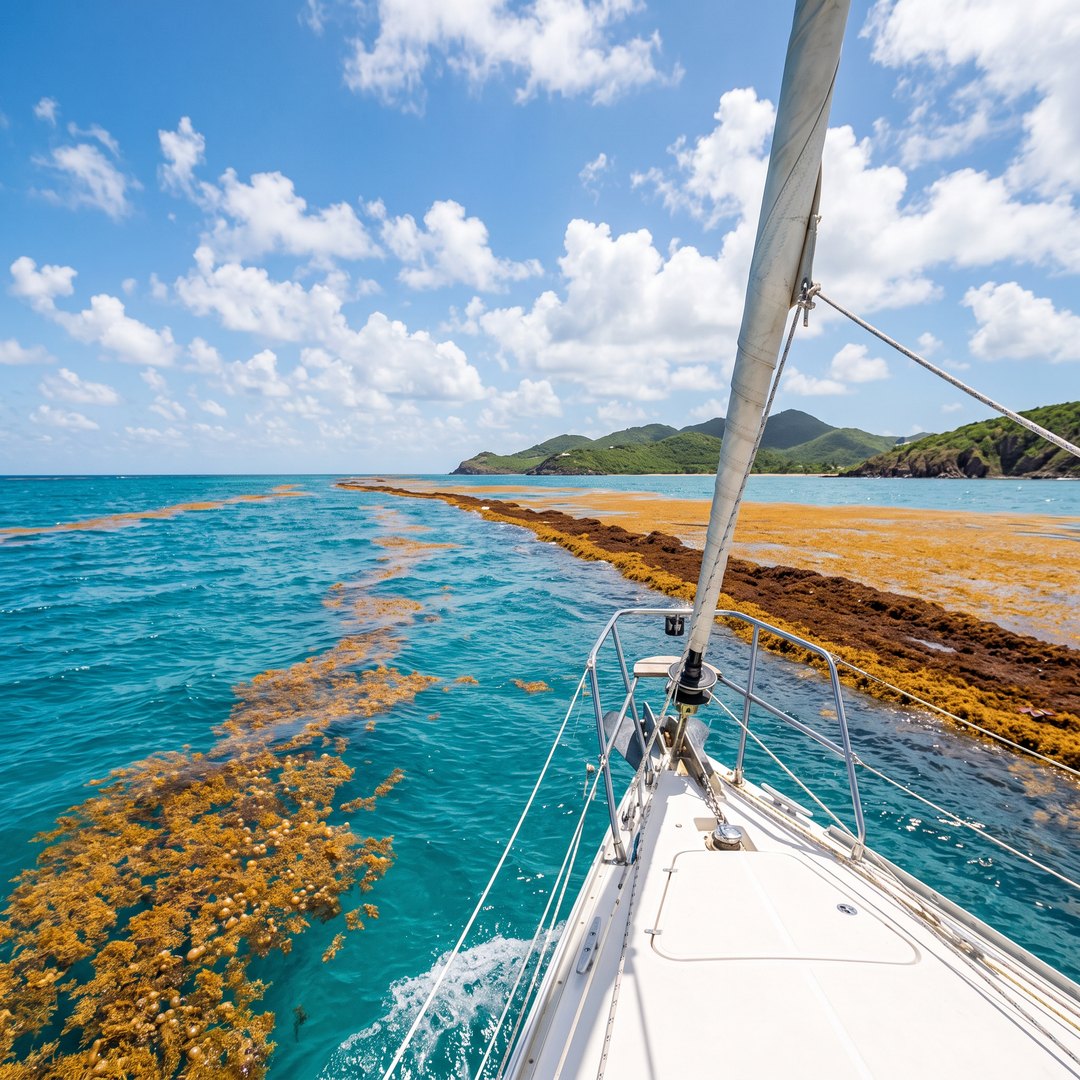 El sargazo en el Caribe: qué es, por qué hay cada vez más y cómo afecta a quien navega en velero