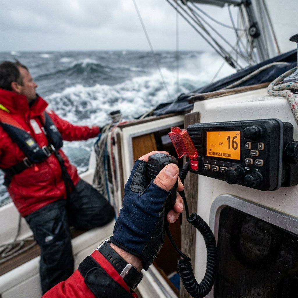 Cómo pedir socorro por radio VHF: MAYDAY, PAN-PAN, SÉCURITÉ y el botón rojo de la LSD